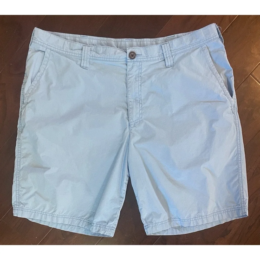 Columbia Shorts Mens 38 Light Blue Flat Front 9
